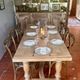 Large Restored Solid Oak Dining Table – Whitewashed Finish