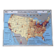 Ancienne carte MDI États-Unis USA vintage