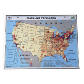 Old vintage MDI United States USA map