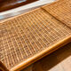 Grande table basse bambou et osier vintage
