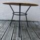 Tripod iron coffee table in 1950s