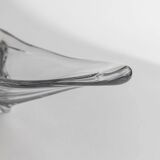 Clear Murano Glass Bowl by Richard Ginori, Heavy Art Glass, 1970s Italian Mid-Century Design