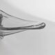 Clear Murano Glass Bowl by Richard Ginori, Heavy Art Glass, 1970s Italian Mid-Century Design