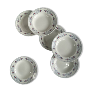6 assiettes creuses Creil