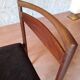 4 chaises Mcintosh teck et tissus velours vintage 1960