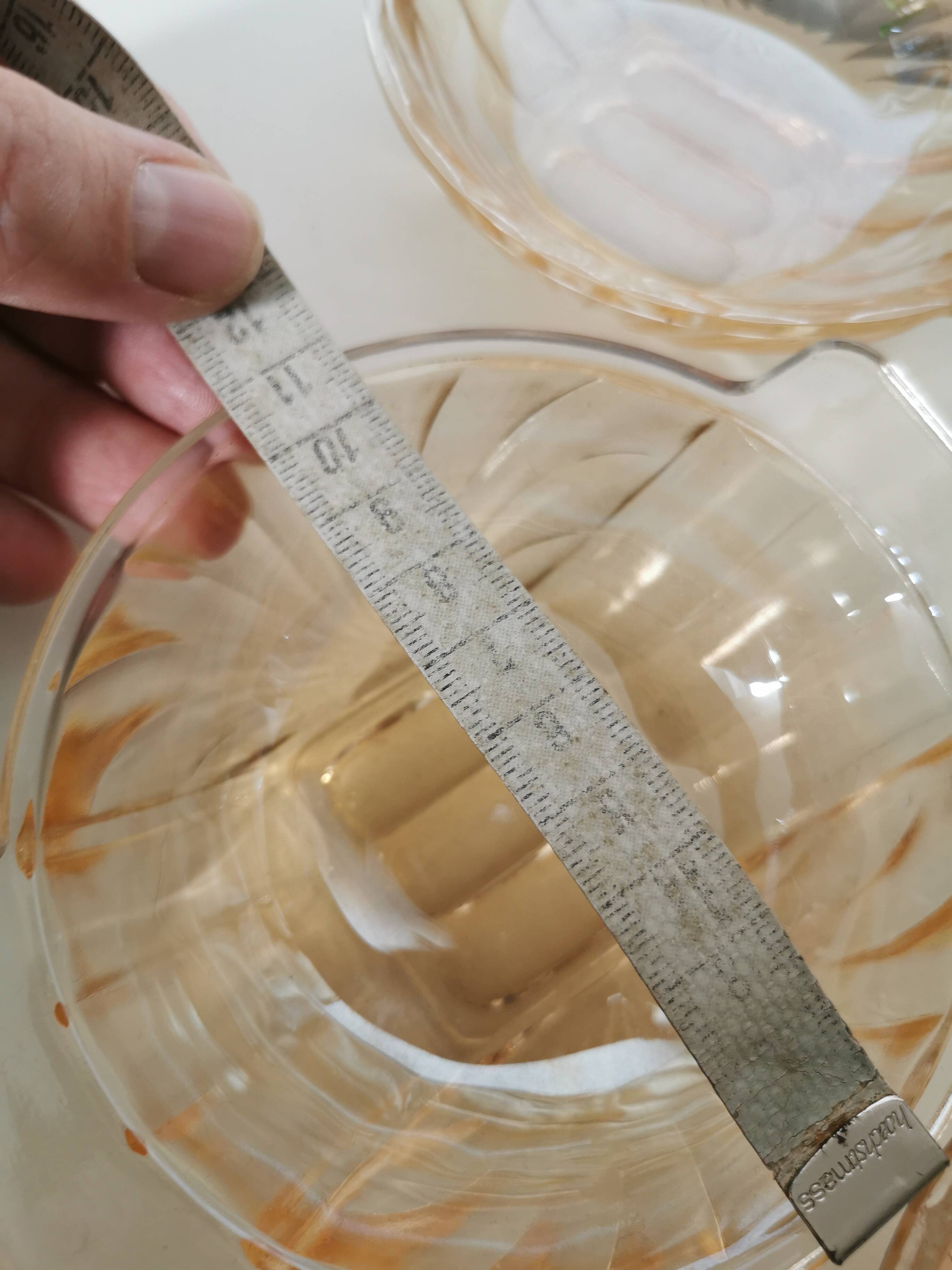 Art Deco pearly glass dessert service