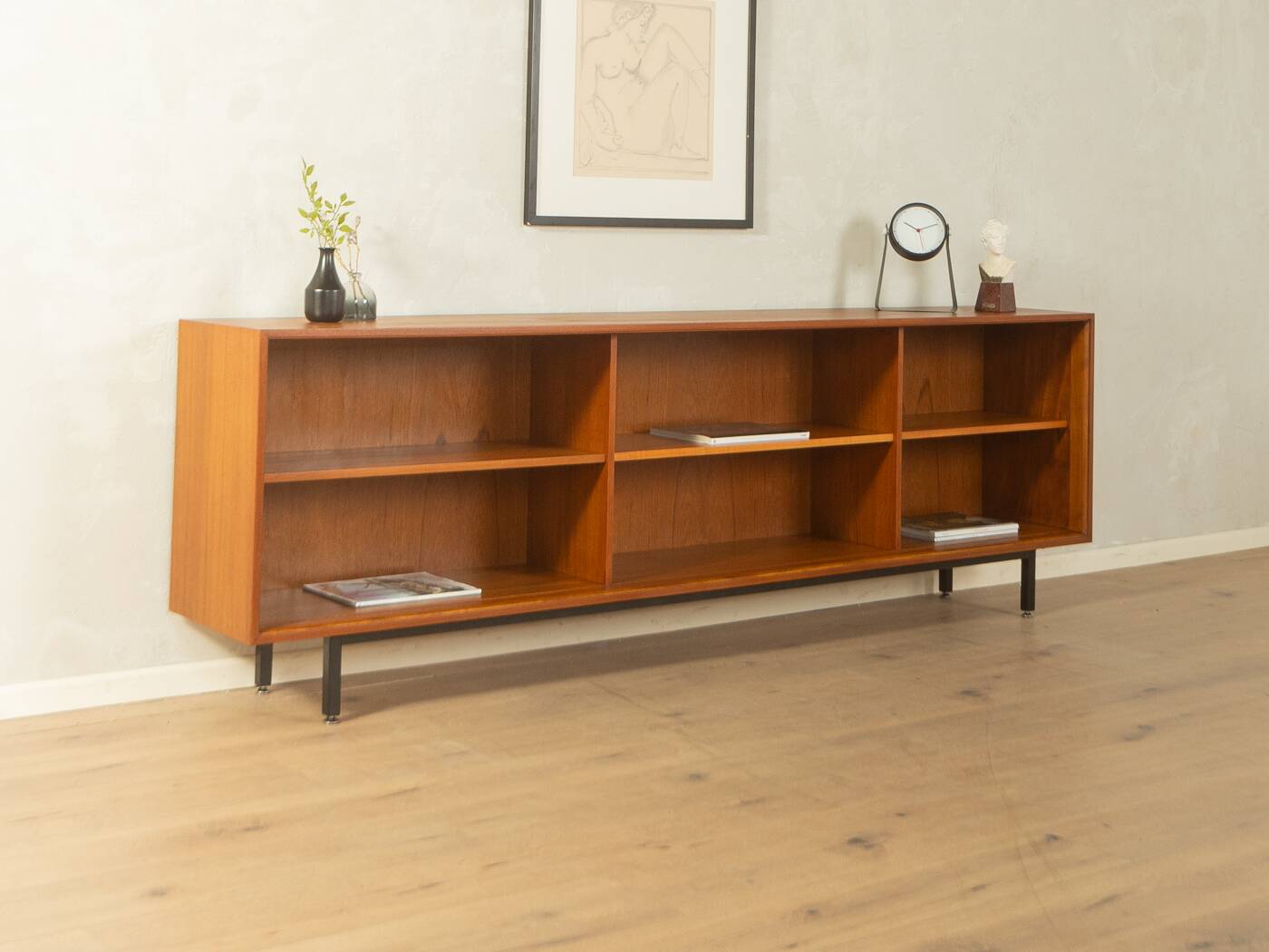 Sideboard by Lothar Wegner, 1960s, teak veneer, restored