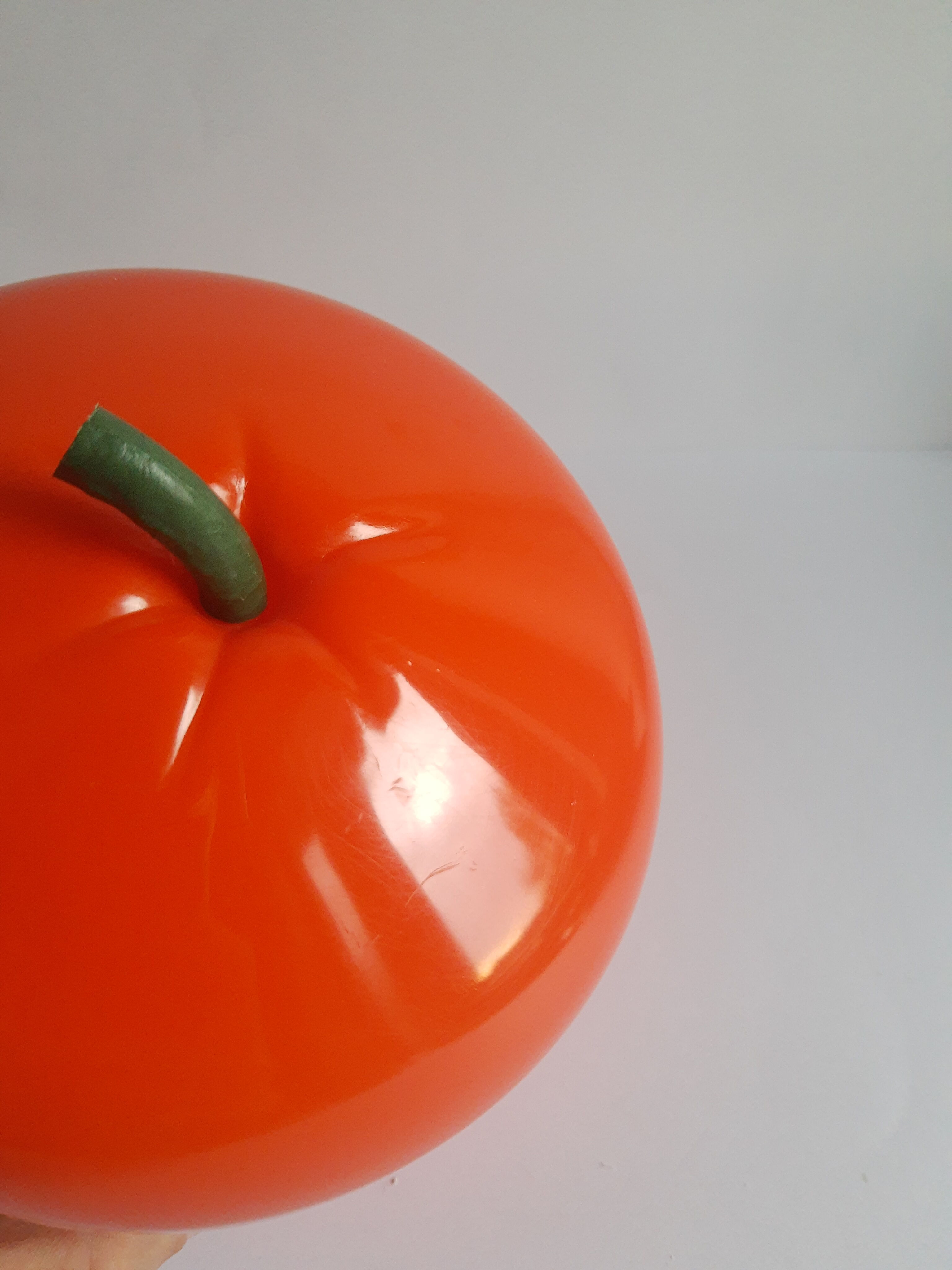 Vintage seventies orange ice bucket