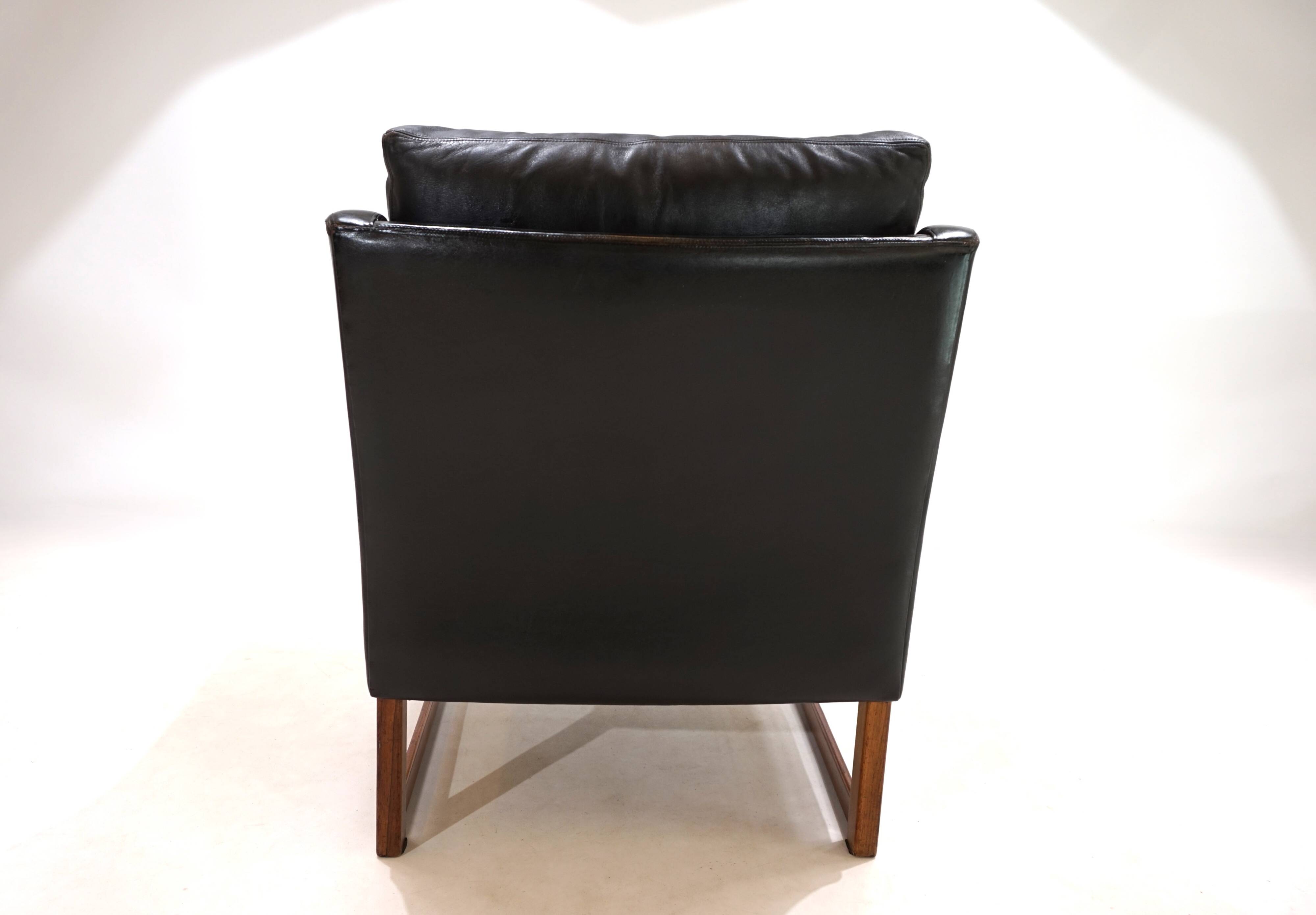 Kill International leather armchair by Rudolf Bernd Glatzel, 1960s