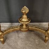 Small Half-Moon Console in Marble and Gilded Wood, Louis XVI Style – 20th Century