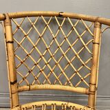 Trio of rattan armchairs