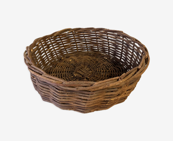 Panier corbeille sarments de vigne