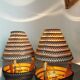 Pair of Scandinavian bedside lamps