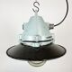 Aluminium and enameled bomb proof pendant lamp 70s
