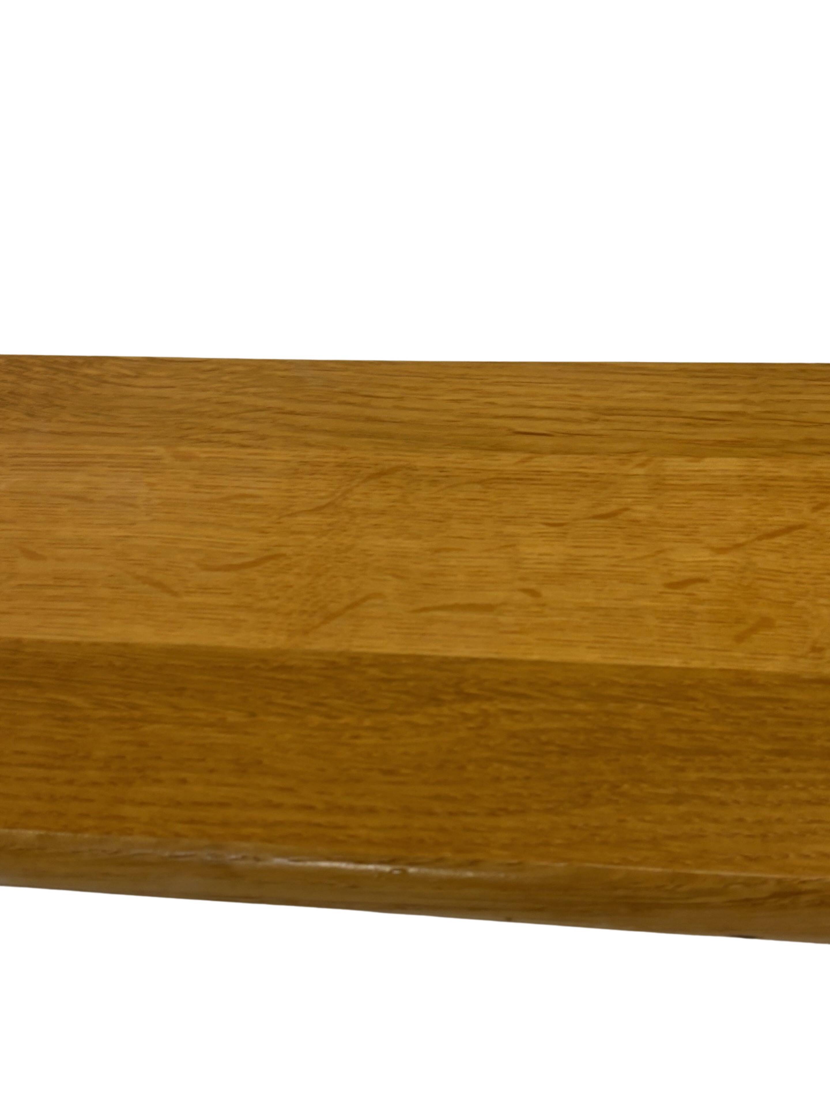 Vintage oak wall rack book shelf 1970s wood minimalist design