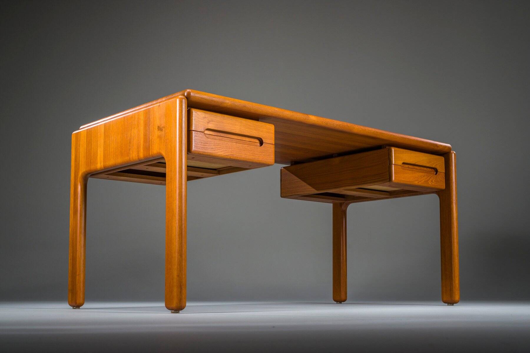 Vintage Danish cabinetmaker desk in teak, 1950s