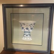 Ming blue and white pottery, hand-painted.