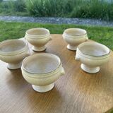Lot de 5 bols a soupe en grès