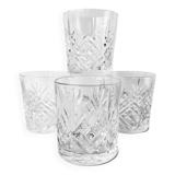 Set of 4 Hollywood Regency Cocktail Whiskey Glasses