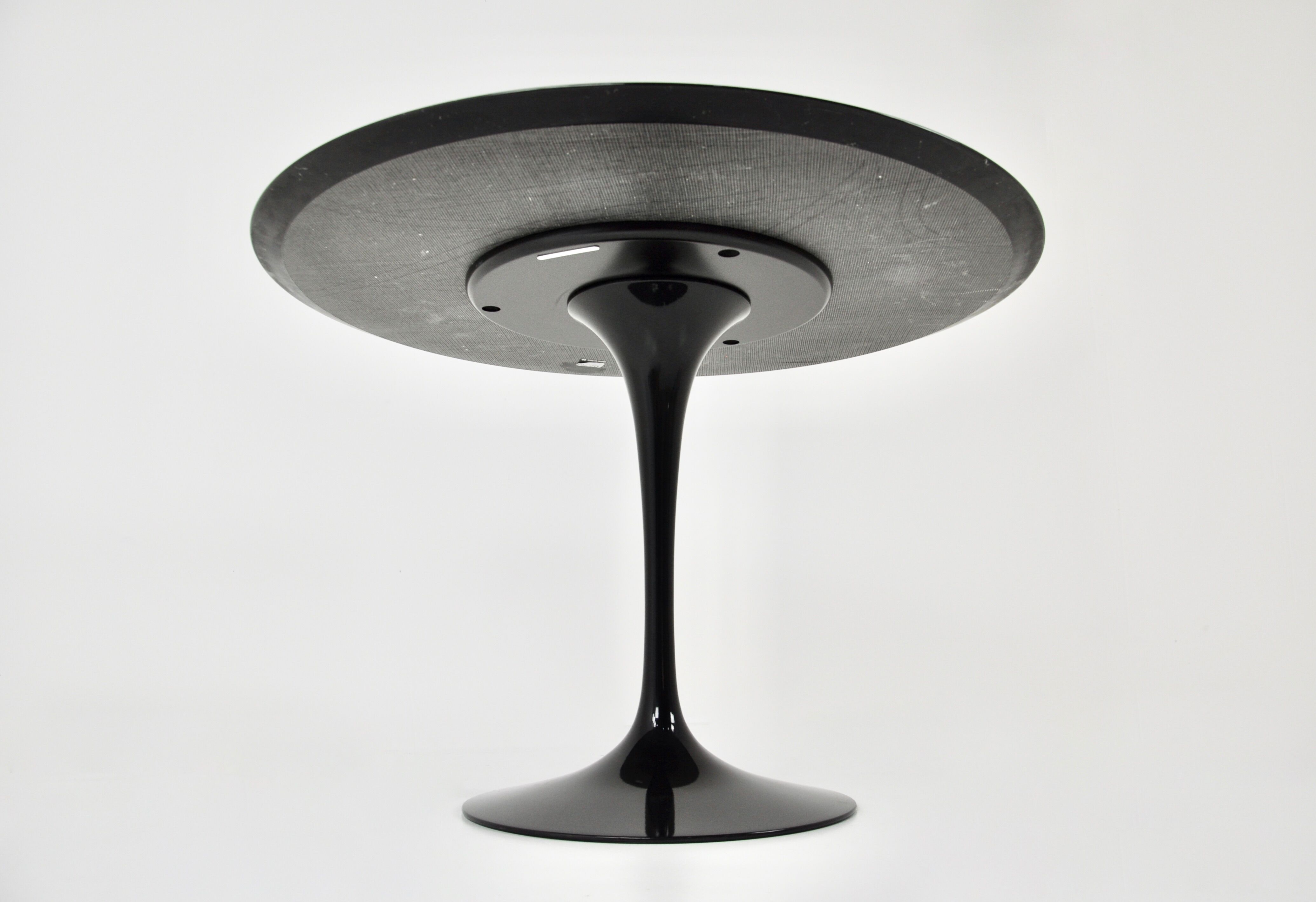 Black dining table by Eero Saarinen for Knoll, 2010