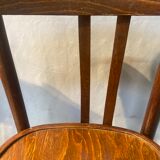 Set of 5 wooden bar chairs