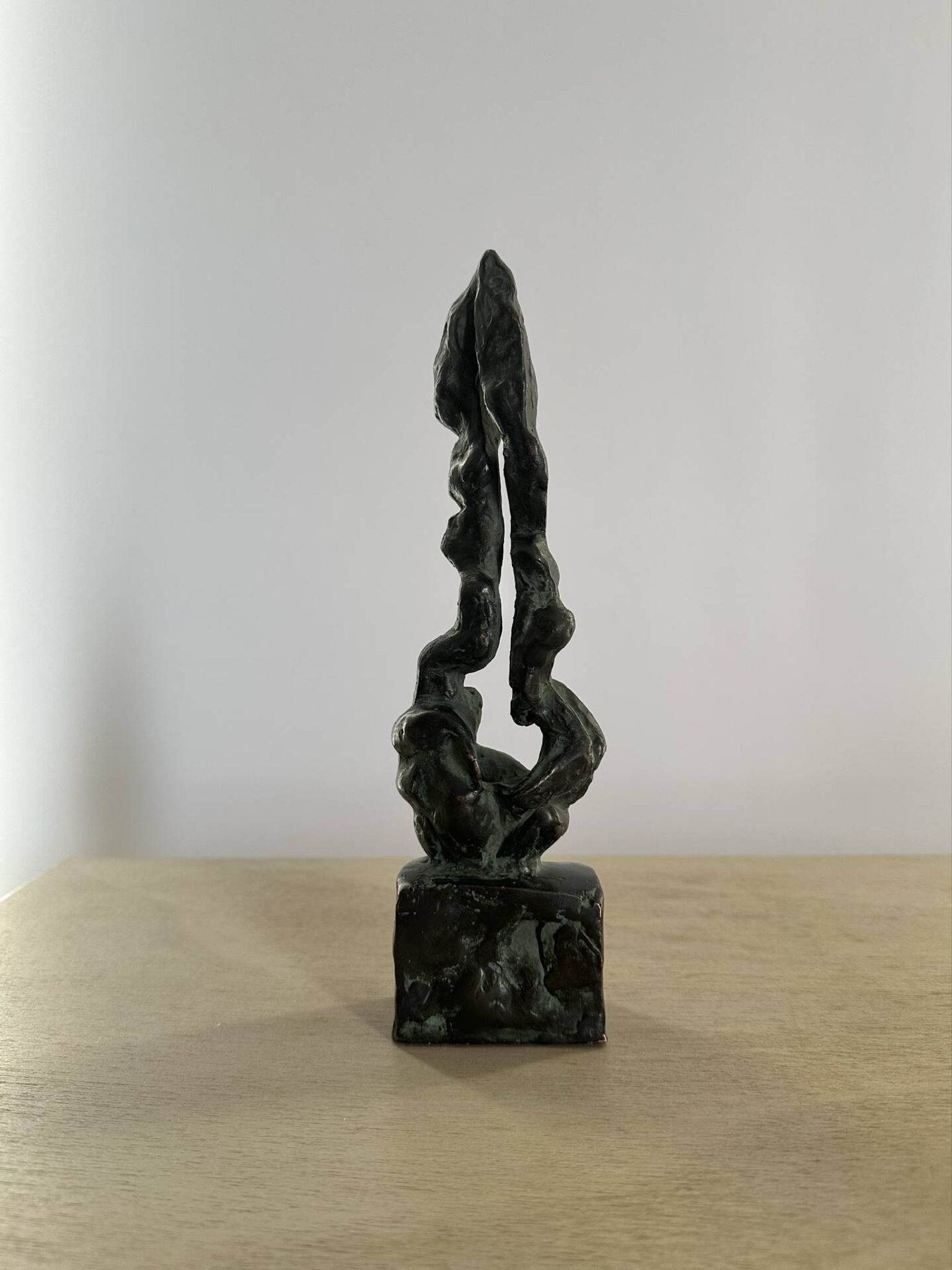 Mid-Century Bronze Abstract Sculpture