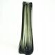 Brutalism vase, green pressed glass, Ząbkowice, Poland, 1970s