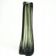 Brutalism vase, green pressed glass, Ząbkowice, Poland, 1970s