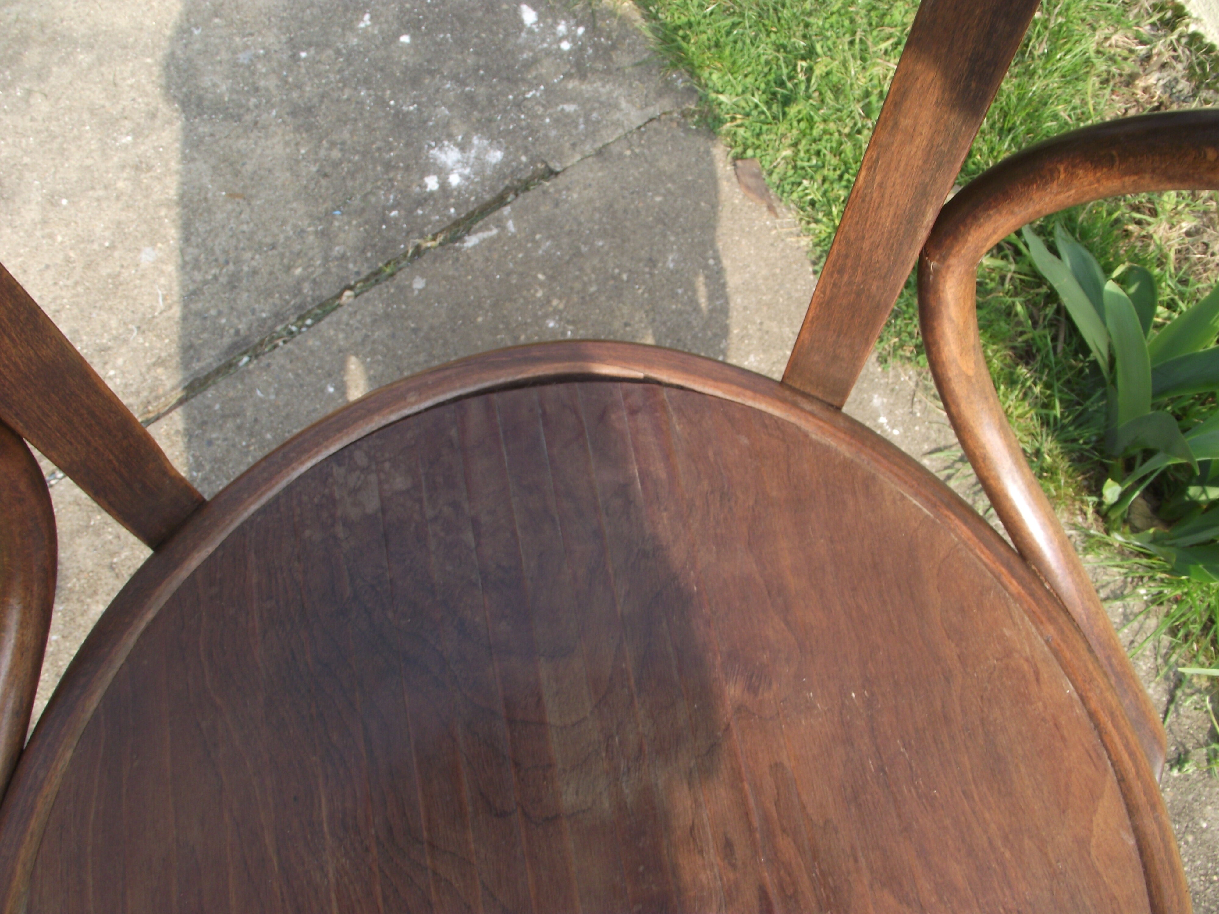 Fauteuil de bureau bois courbé baumann début 20 ème