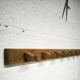 Brutalist wall coat rack with 8 hooks