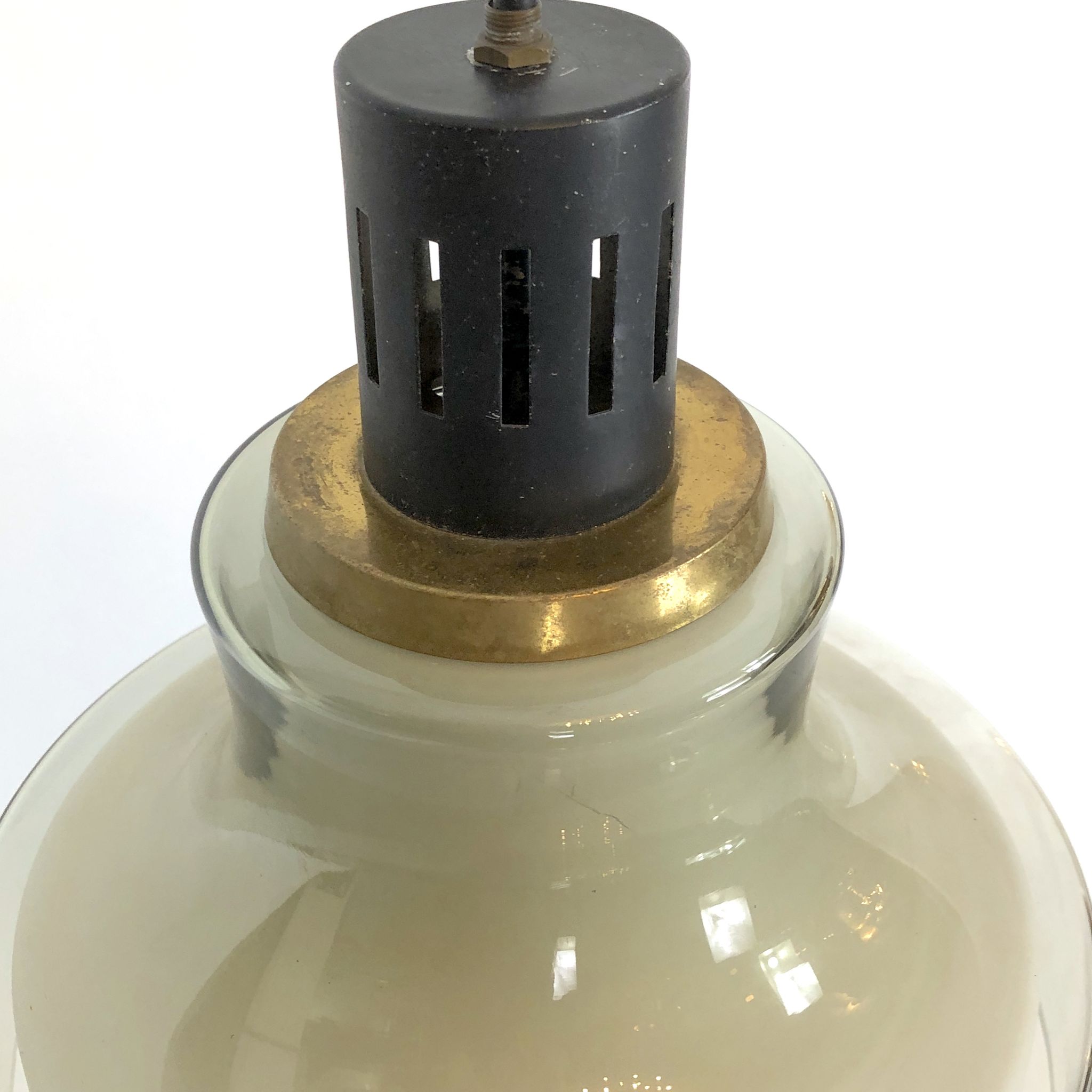 Mid-century brass pendant lamp from 50s Stilnovo