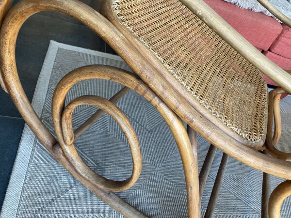Rocking chair, bois courbé