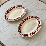 Duo of raviers Badonviller model "Barbizon" 30s