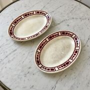 Duo of raviers Badonviller model "Barbizon" 30s