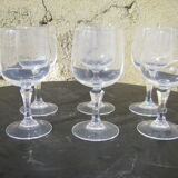 Série de six verres anciens