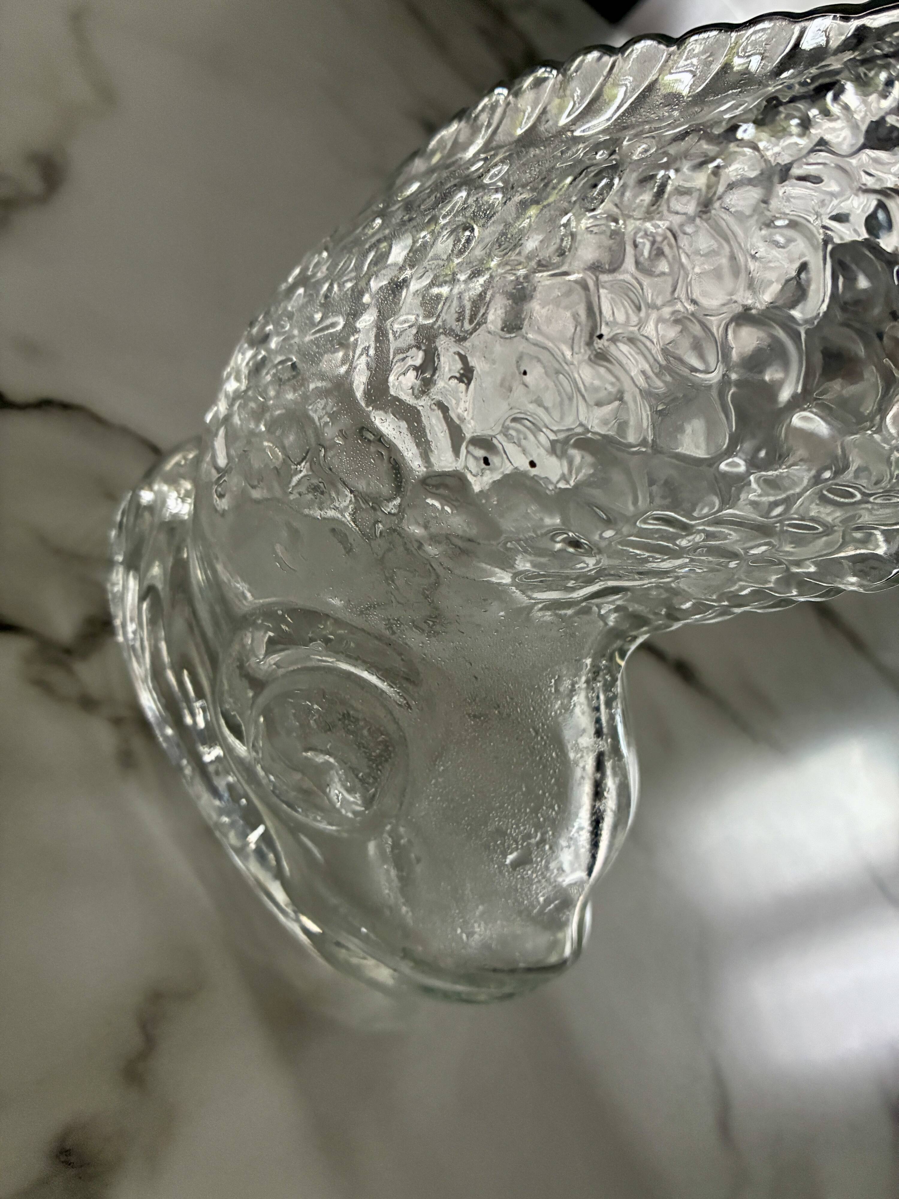 Glass fish carafe