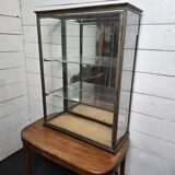 Old 19th century brass shop window