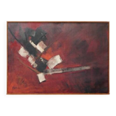 Maurice Boel, Red Abstract Composition 1964