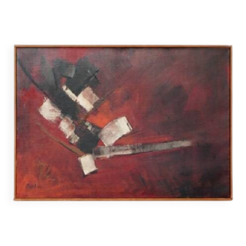Maurice Boel, Composition Abstraite Rouge 1964