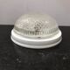 Platfonr Applied Rond Moulded Glass - Vintage White Metal Support