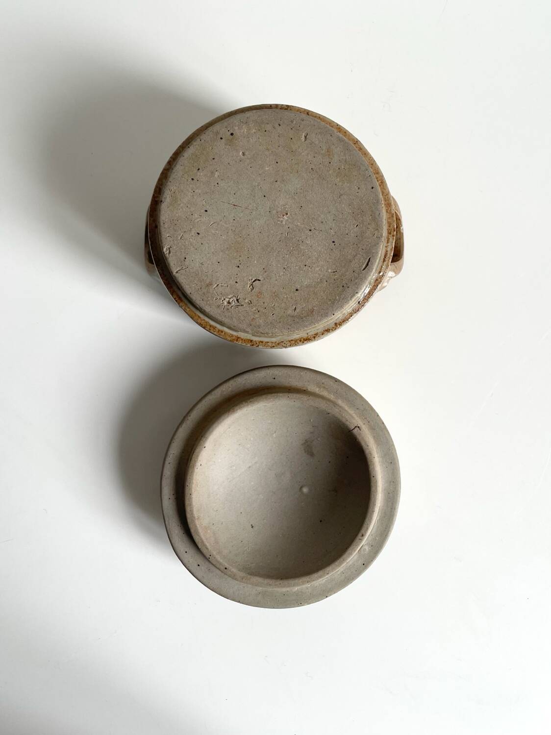 Théière et pot en grès émaillé