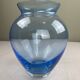 Azure blue vase