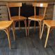 Série de 4 chaises bistrot baumann