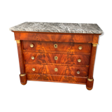 Vintage dresser Empire era in flamed mahogany