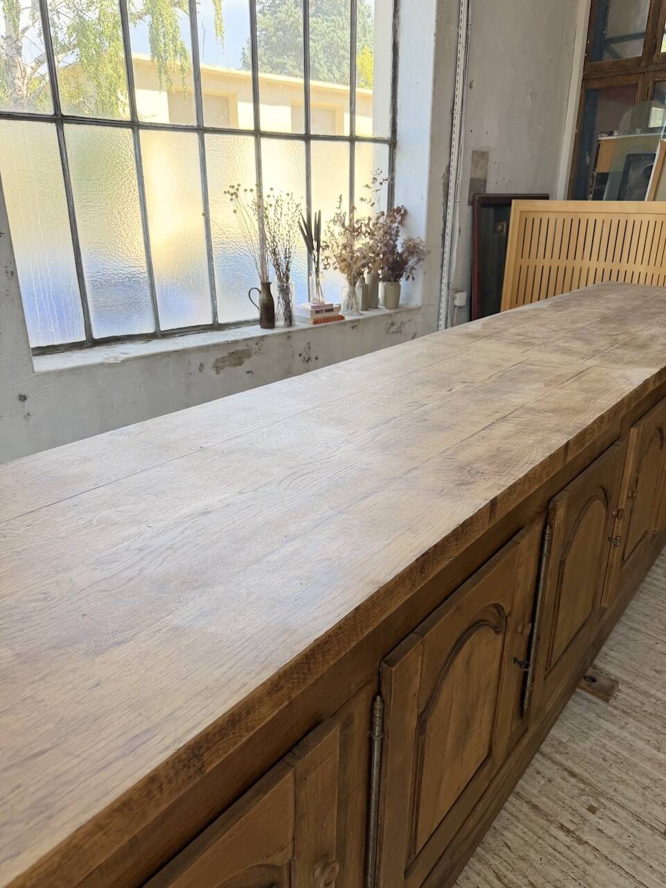 Rustic sideboard XXL 4m solid oak 1950
