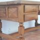 Brutalist minister's office in exotic wood