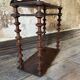 19th Century Original French Bobbin Turned Wooden Shelving Unit, Two Tier D