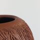 Vintage mid-century brutalist sgraffito ceramic vase