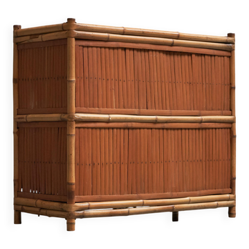 Mid-Century Bamboo Wardrobe from the 1960s