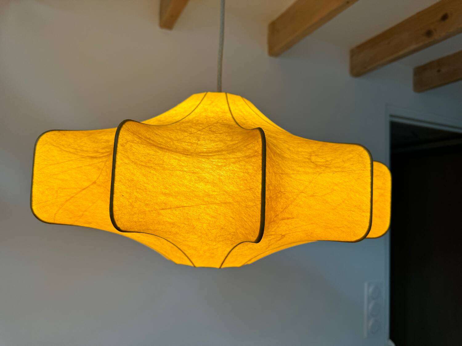 Large cocoon pendant light, 60s